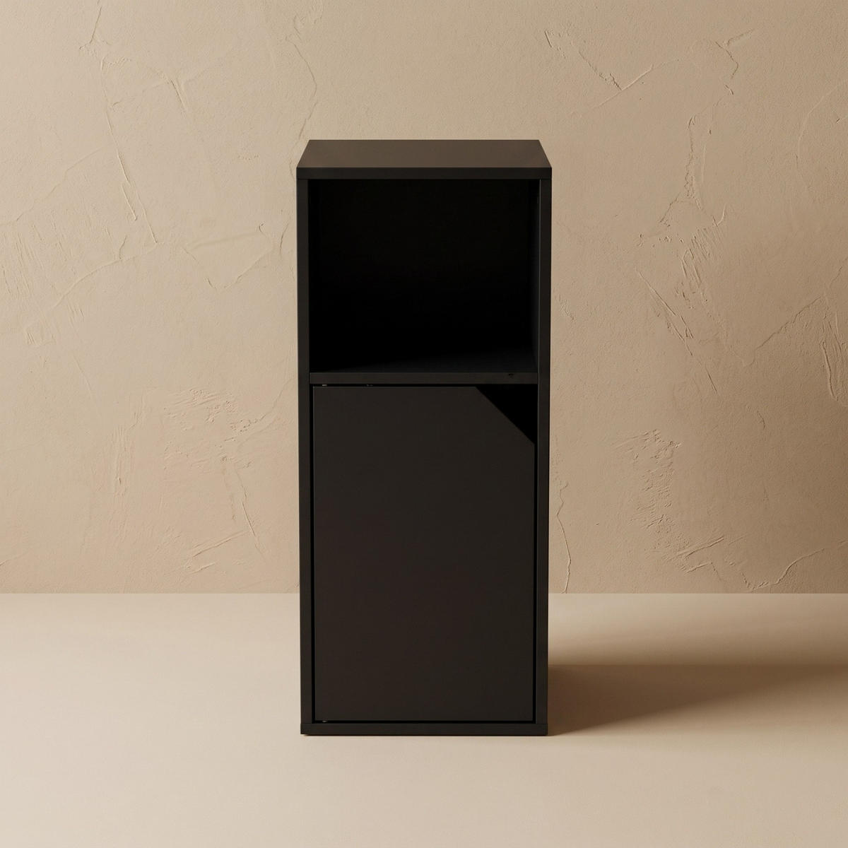SCHRANK mit Türen 25/34/61,5 cm - Schwarz, Holzwerkstoff (34/61.5/25cm) - SCENA LIVING