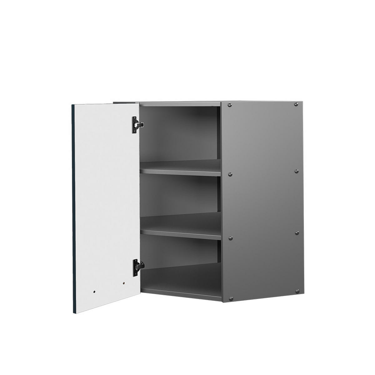 ECKHÄNGESCHRANK Fame-Line Dunkelblau Hochglanz 57 cm - Anthrazit/Dunkelblau, Holzwerkstoff (57/72/34.1cm) - Vicco