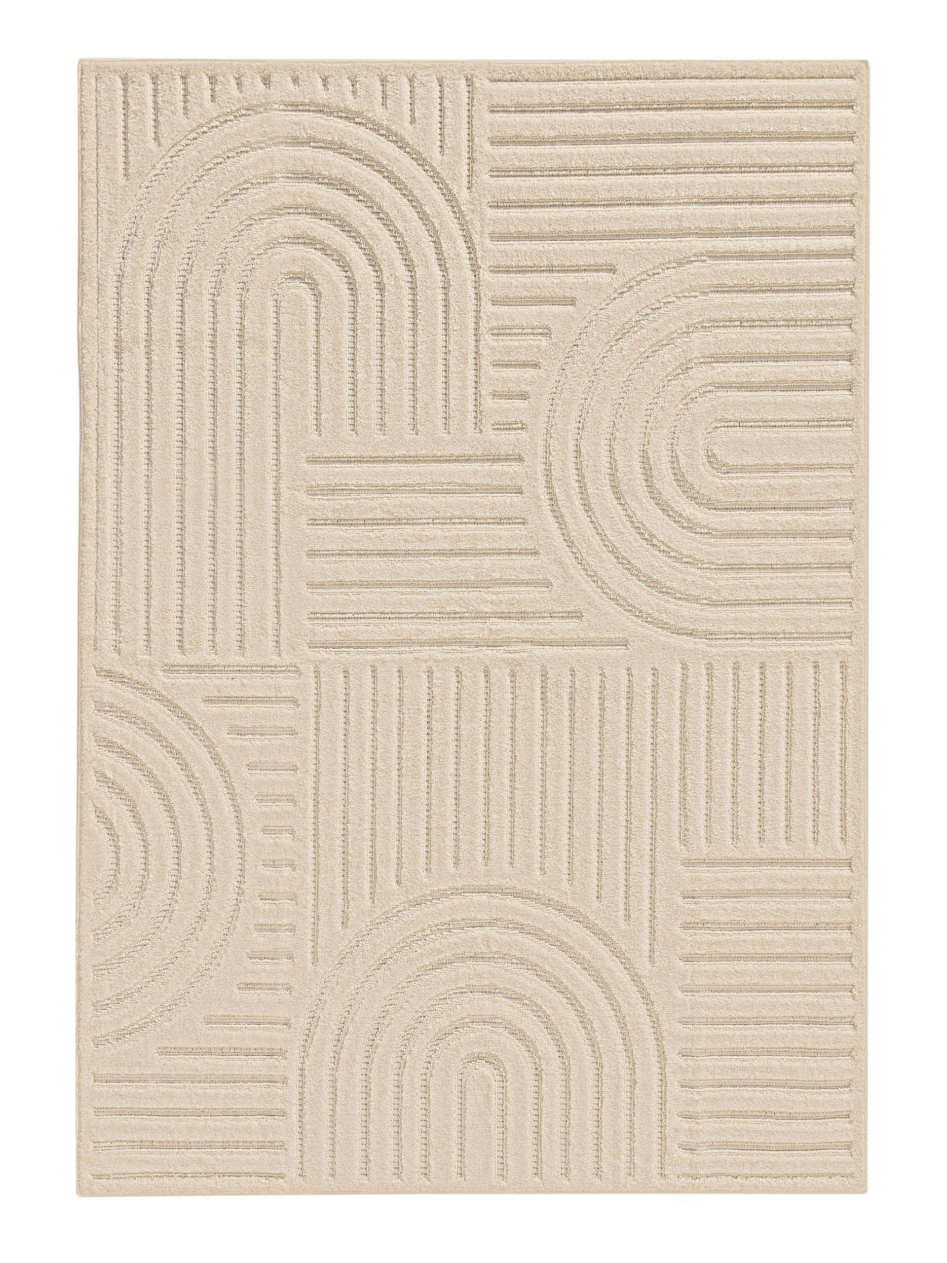 TEPPICH Leo Cream 300x400 cm - Creme, Kunststoff (300/400cm) - benuta