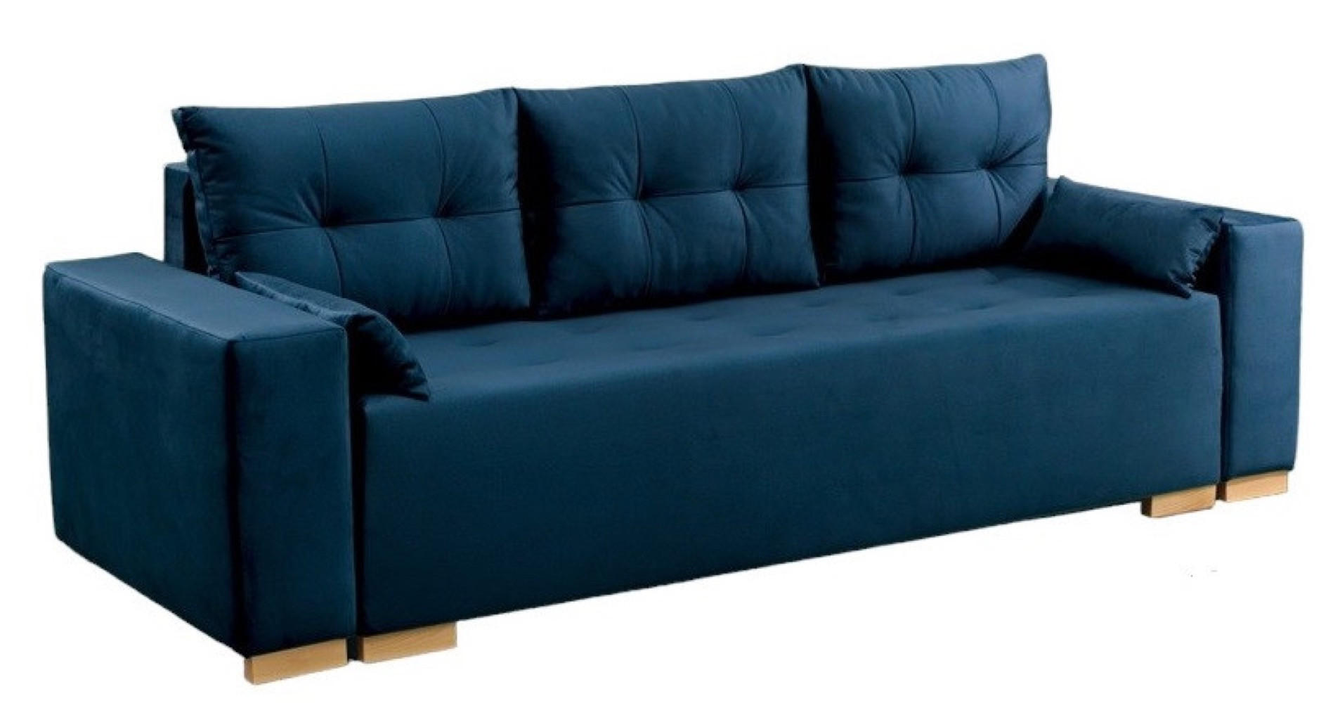 SOFA 3-SITZER Blau DARMA Mit Schlaffunktion - Blau, Textil (250/90/94cm) - Sepro Meble