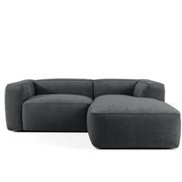 ECKSOFA RECHTS FUBBO, Anthrazit - Anthrazit, Holz/Holzwerkstoff (225/176cm) - KONSIMO®