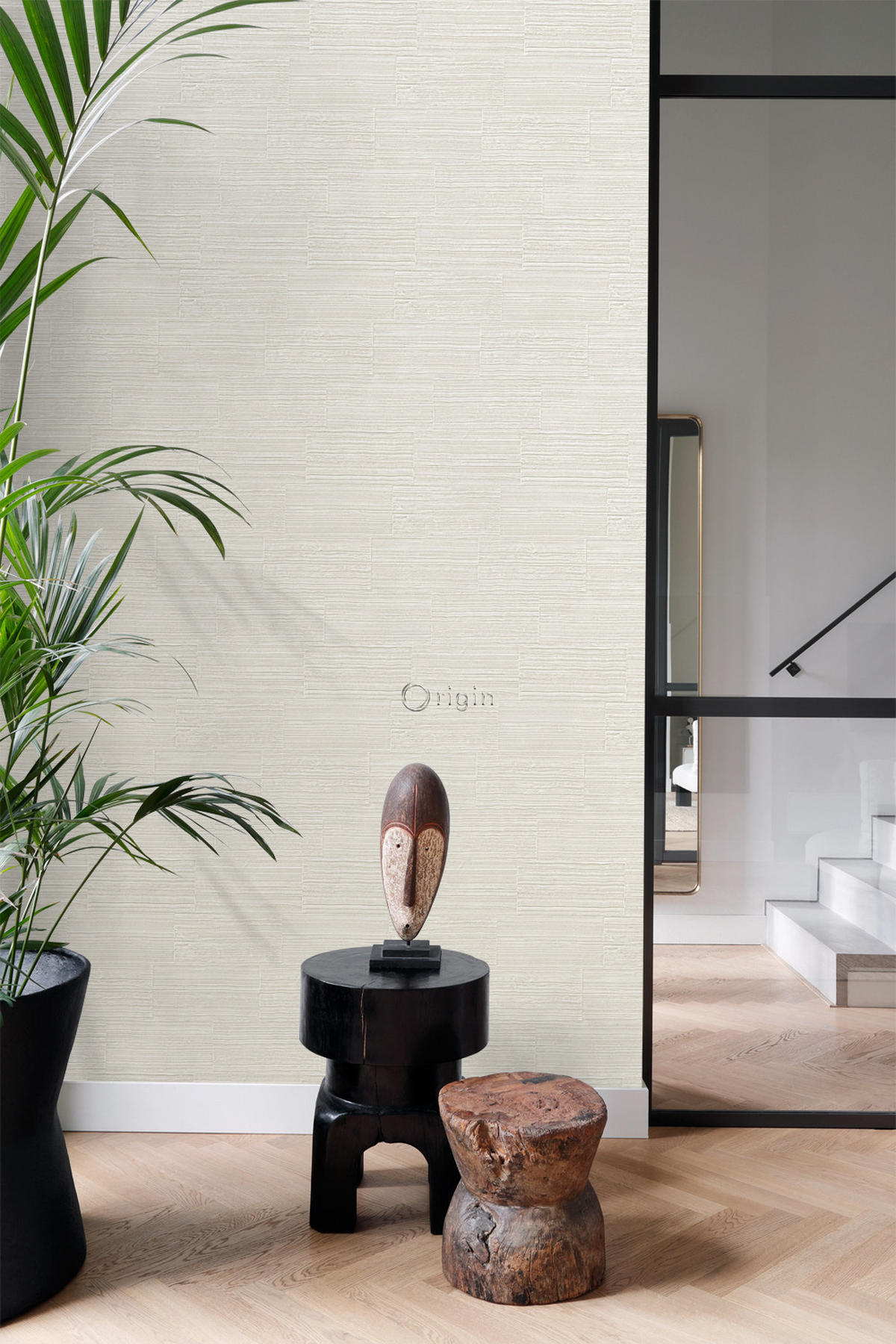 TAPETE Steinoptik 53 cm x 10.05 m - Beige, Papier (53/1000cm) - Origin Wallcoverings