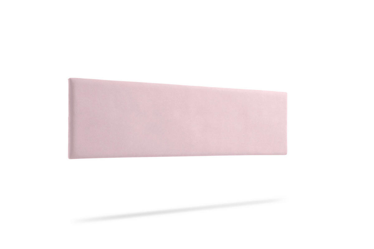 KOPFTEIL gepolstert NOVA Aqualine 170x50x5 cm - Hellrosa - Moonia - Hellrosa, Holz (170/5/50cm)