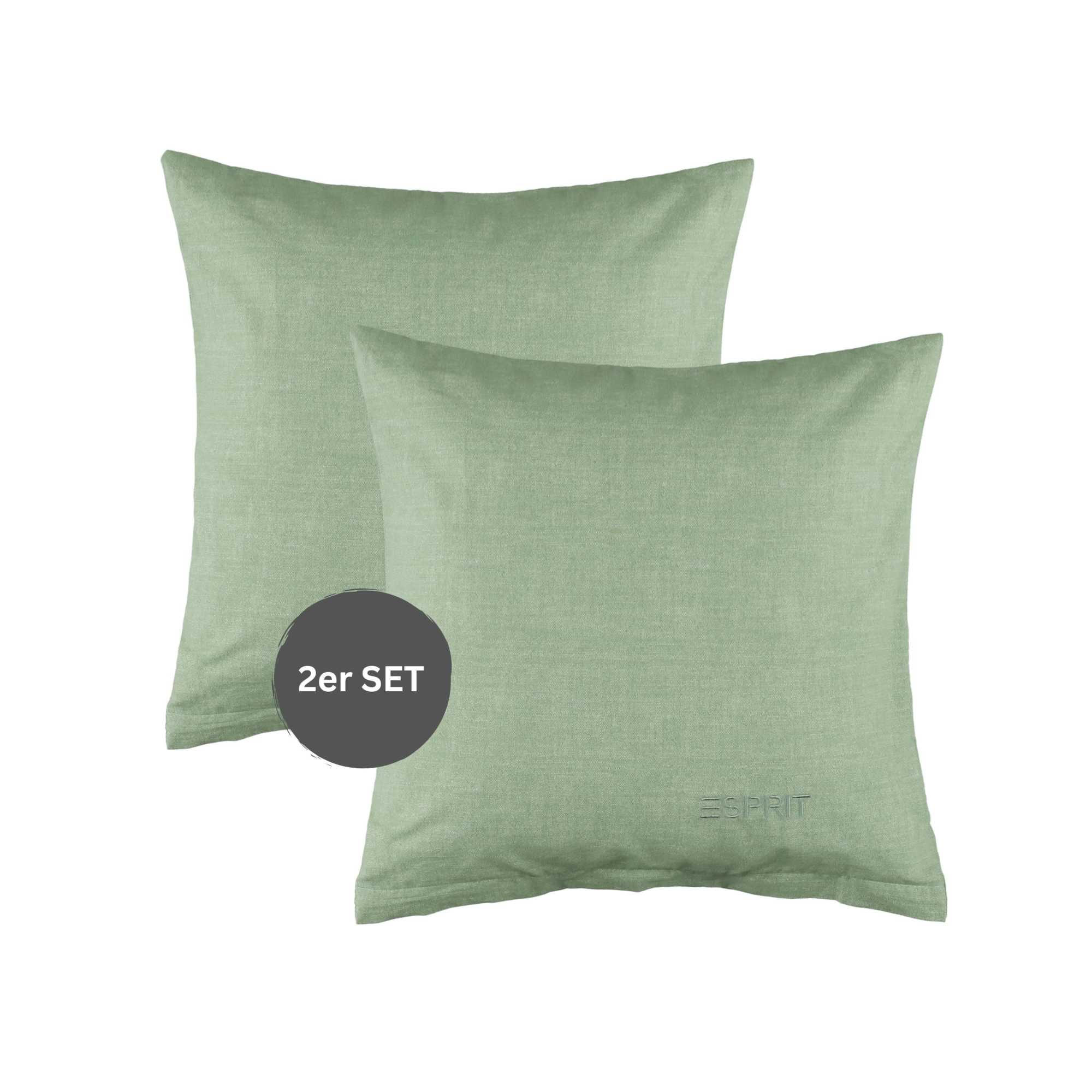 RENFORCÉ KISSENBEZÜGE HARP - Grün, Textil (40/40cm) - Esprit