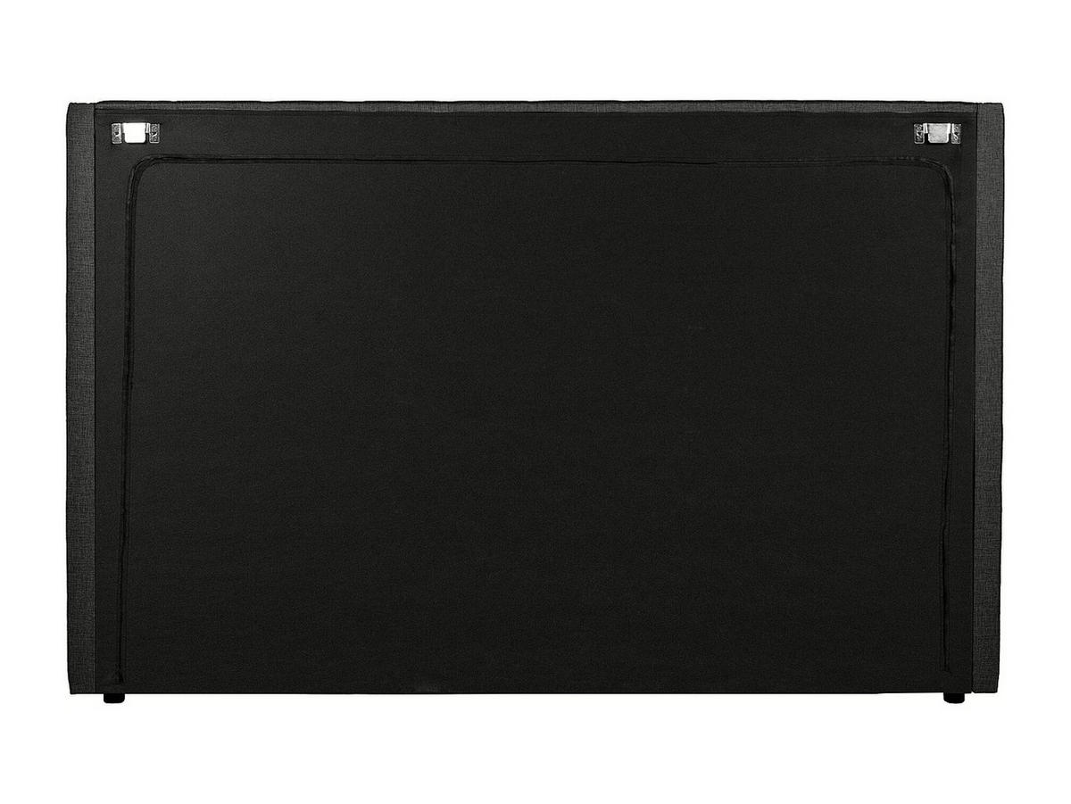 BETTKOPFTEIL - B. 160 cm - Gepolstert Stoff - Grau - MASSIMO II - Grau, Textil (173/125/20cm) - Vente-Unique