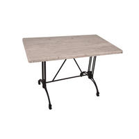 BISTROTISCH Joana 110x70cm Rechteckig Hellbraun Holz Cafétisch - Hellbraun, Holz (110/70/66cm) - DELUKE