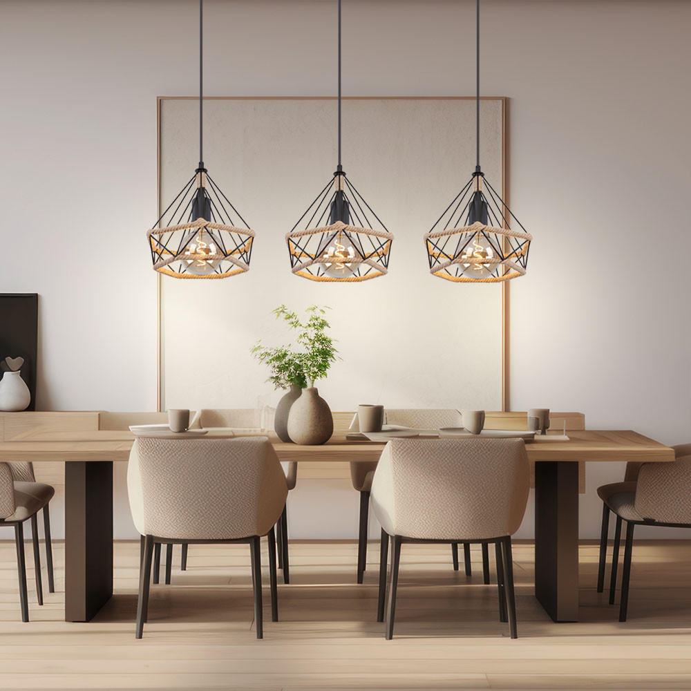 LED HÄNGELEUCHTE Metall Schwarz - Schwarz, Metall (100/25/120cm) - Globo Lighting