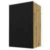 HÄNGESCHRANK Lamello W2/45 Schwarz Matt / Eiche Artisan 45 / 32,5 / 72cm - Eichefarben/Schwarz, Holz/Holzwerkstoff (45/72/32.5cm) - Feldmann-Wohnen