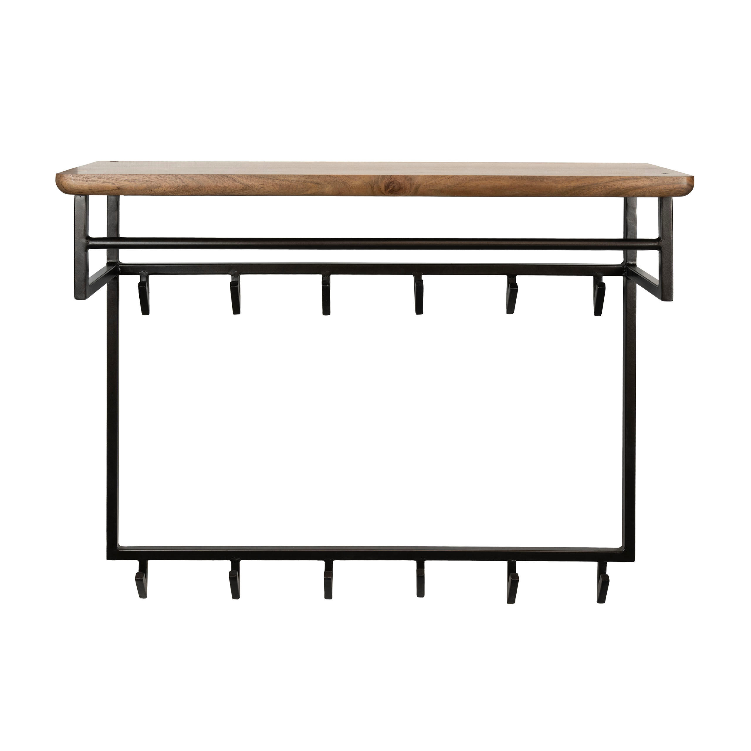 WANDGARDEROBE Edge Braun 33/100/80 cm - Braun, Holz (100/80/33cm) - Hoyz Collection