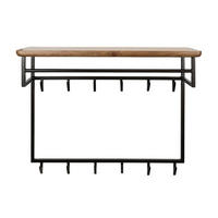 WANDGARDEROBE Edge Braun 33/100/80 cm - Braun, Holz (100/80/33cm) - Hoyz Collection