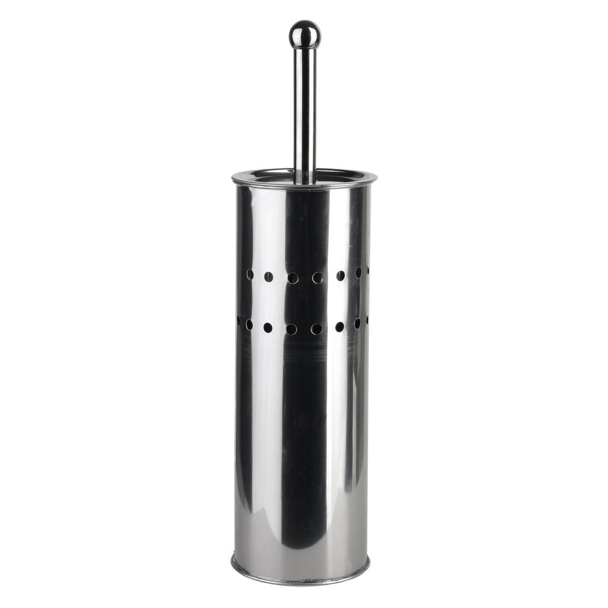 WC-BÜRSTE Dea silberfarben 10/10/37.5 cm Metall - Silberfarben, Metall (10/37.5/10cm) - Mondex