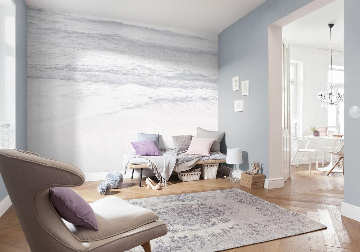 FOTOTAPETE Strand-Motiv 400 x 280 cm - Weiß, Papier (400/280cm) - Sanders & Sanders
