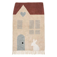 KINDERTEPPICH 100/150 cm Haus - Multicolor, Naturmaterialien (100/150cm) - Atmosphera for kids