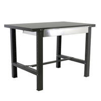 WERKBANK BUFFALO METAL mit Schublade | HxBxT 83x120x73cm | Traglast 600kg | Anthrazit - Anthrazit, Metall (120/83/73cm) - PROREGAL