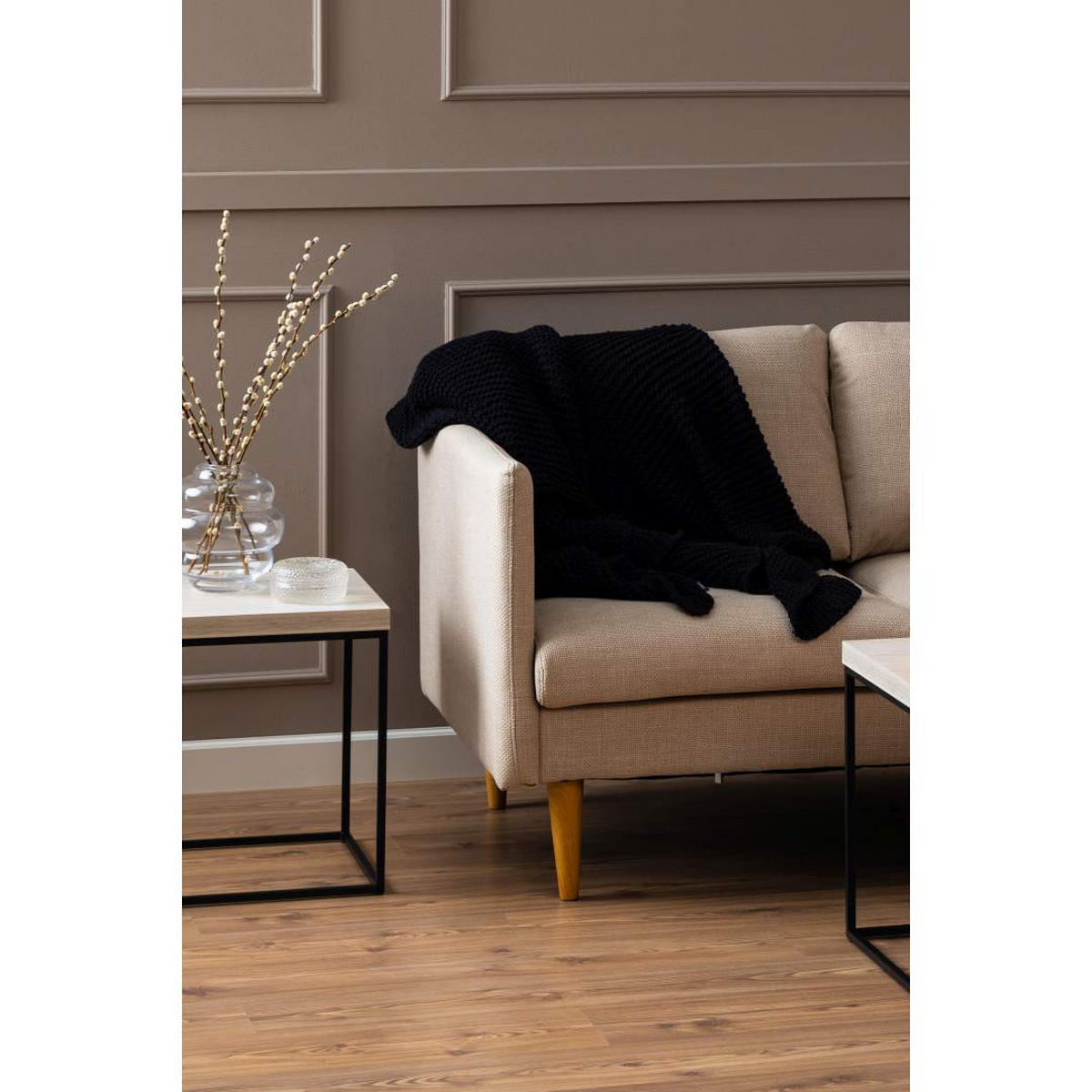 CHAISELONGSOFA, Milly, Beige, Stoff, 201 x 132 x 84 cm - Beige, Textil (201/84/132cm) - ebuy24