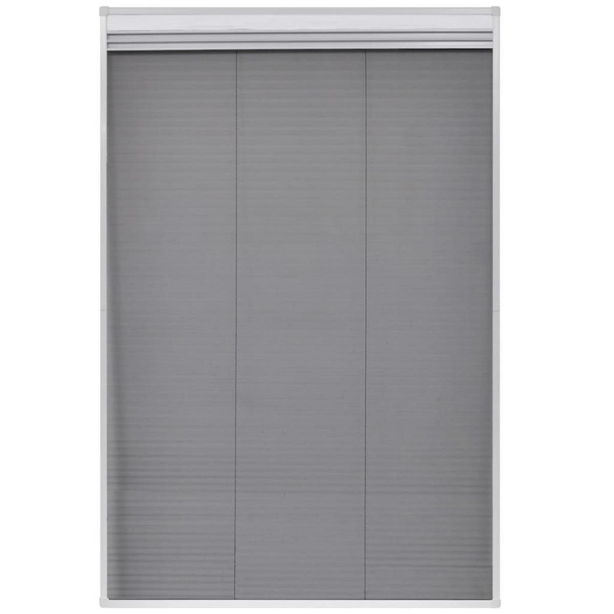 INSEKTENSCHUTZ-PLISSEE Für Fenster Jalousie Aluminium 80/120 Cm - Weiß, Glas (80/120/120cm) - vidaXL
