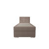 BOXBETT ZILANO 1 mit Matratze H3 und Topper 90x200 Cosmic 808 rechts - Braun, Holz/Textil (90/200cm) - Bedante