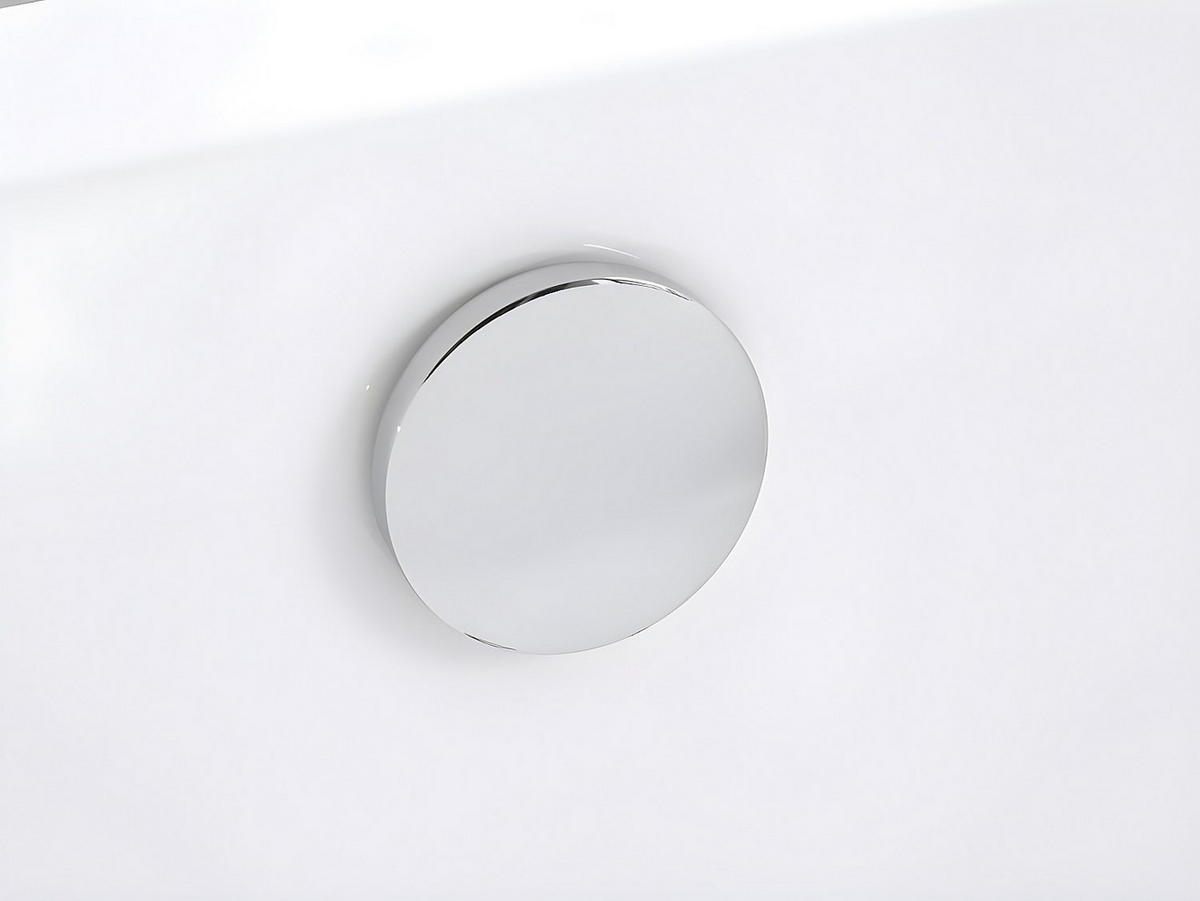 LED-WHIRLPOOL Badewanne - 1 Person - 155 L - Weiß - SIRGAO - Weiß, Kunststoff (150/56/75cm) - Vente-Unique