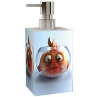 SEIFENSPENDER Goldfisch - Blau/Orange, Kunststoff (8/16/8cm) - Sanilo