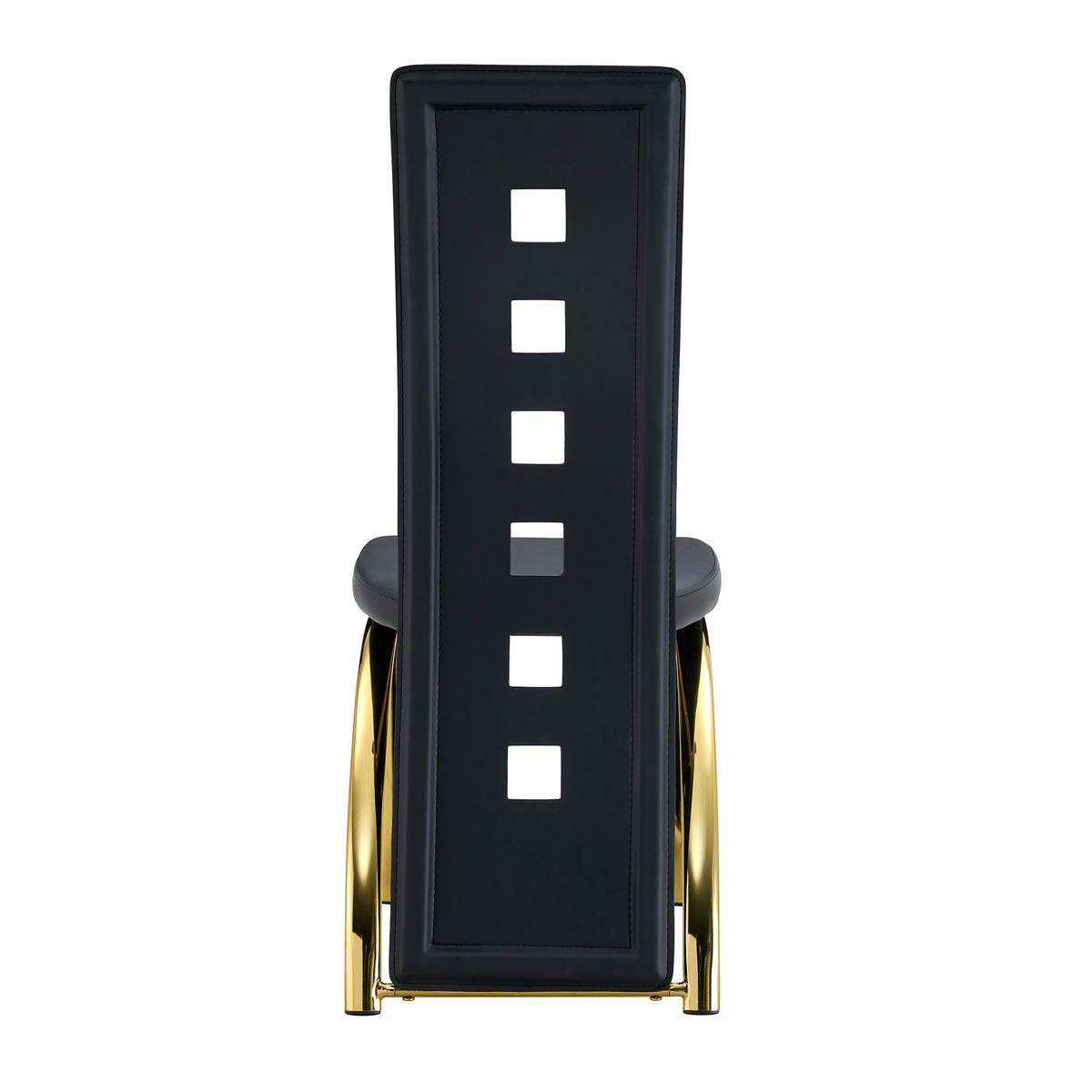ESSZIMMERSTUHL PANG-K7N2D4 2er-Set Schwarz - Goldfarben, Metall (49/102.5/43cm) - PANGIVO