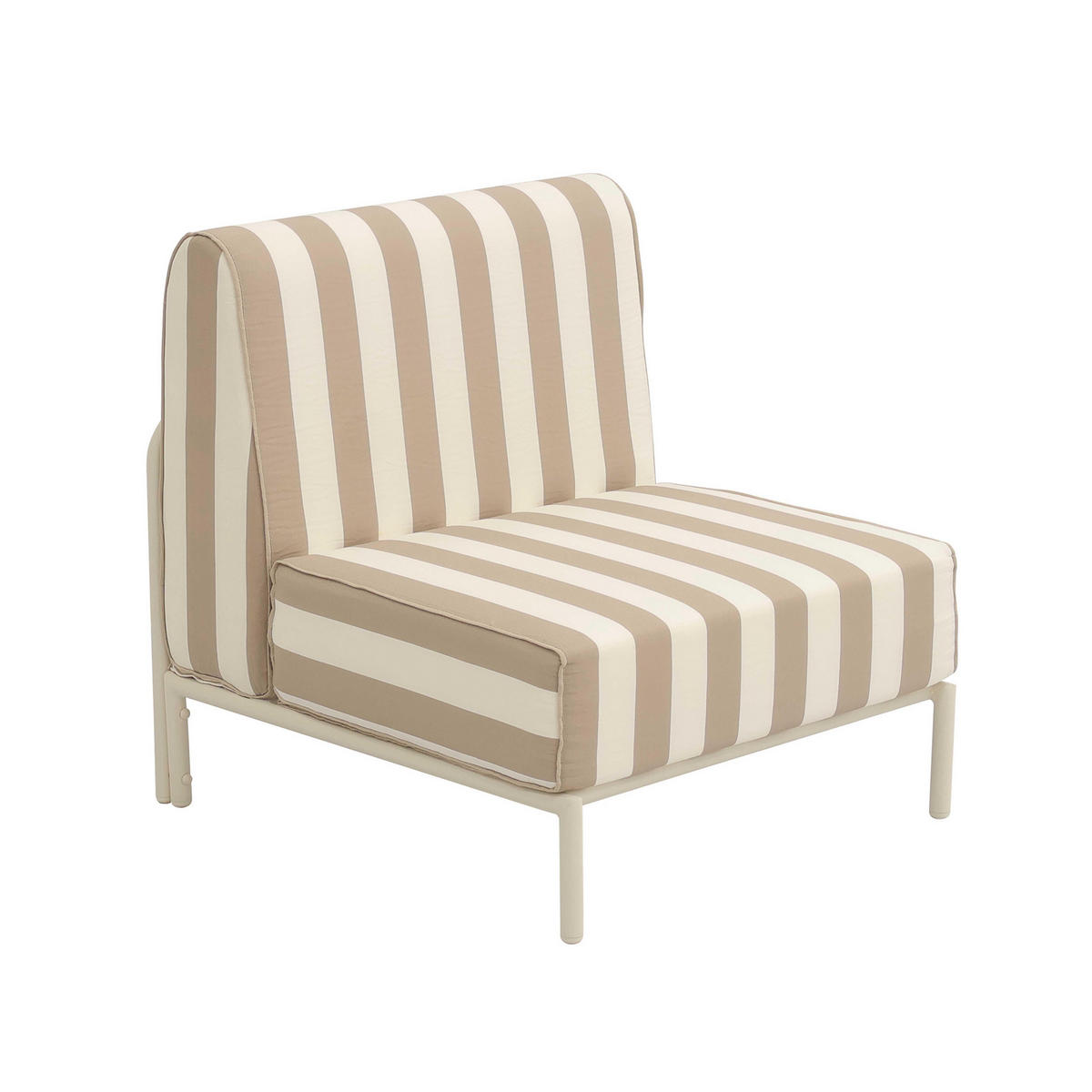 SESSEL, Beige - Beige, Textil (72/78/80cm) - Oviala