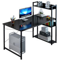 COMPUTERTISCH, schwarz, 120/55/70 cm - Schwarz, Holz (120/70/55cm) - MUVU