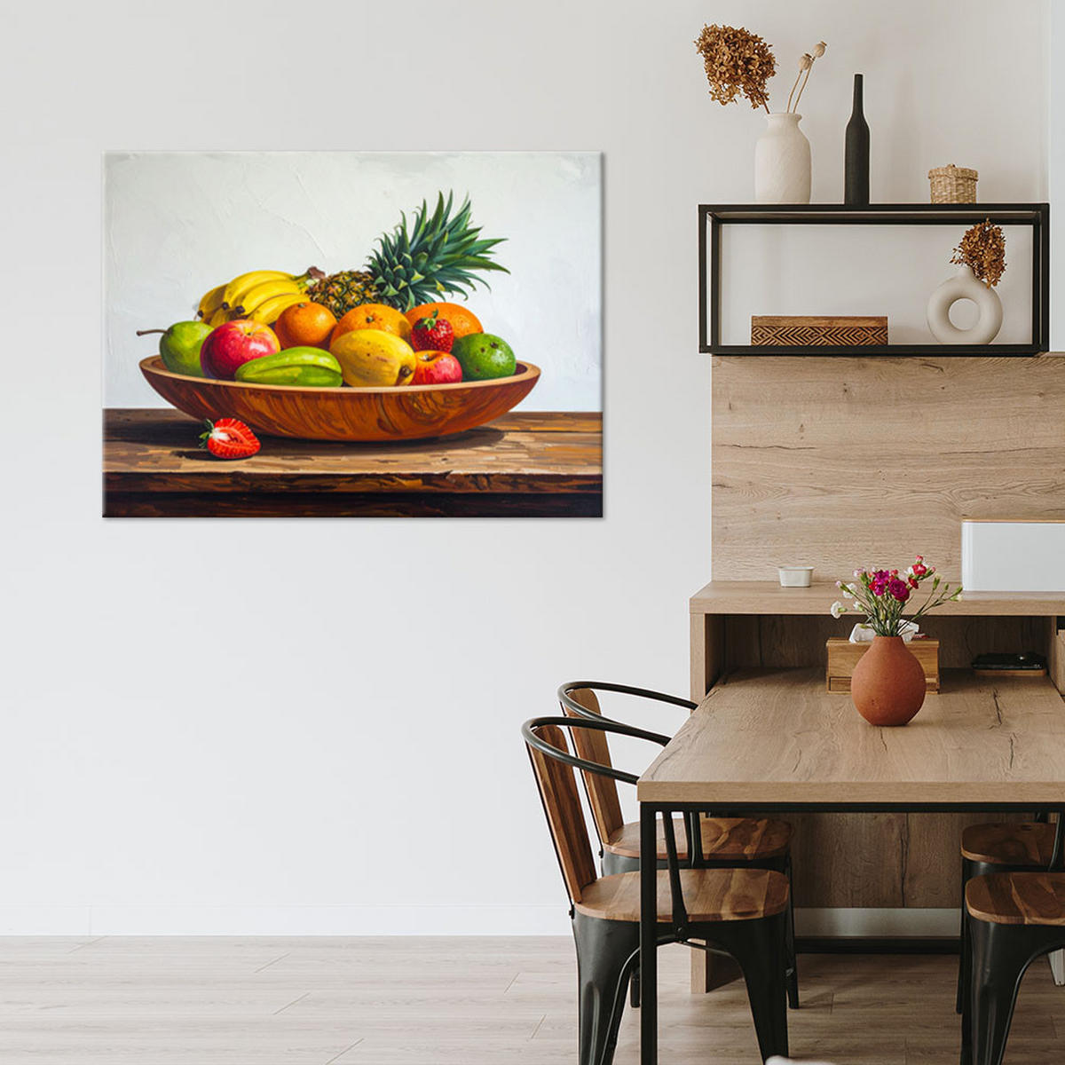 LEINWANDBILD Essen & Trinken 45x30cm - Multicolor, Textil (45/30cm) - Feeby