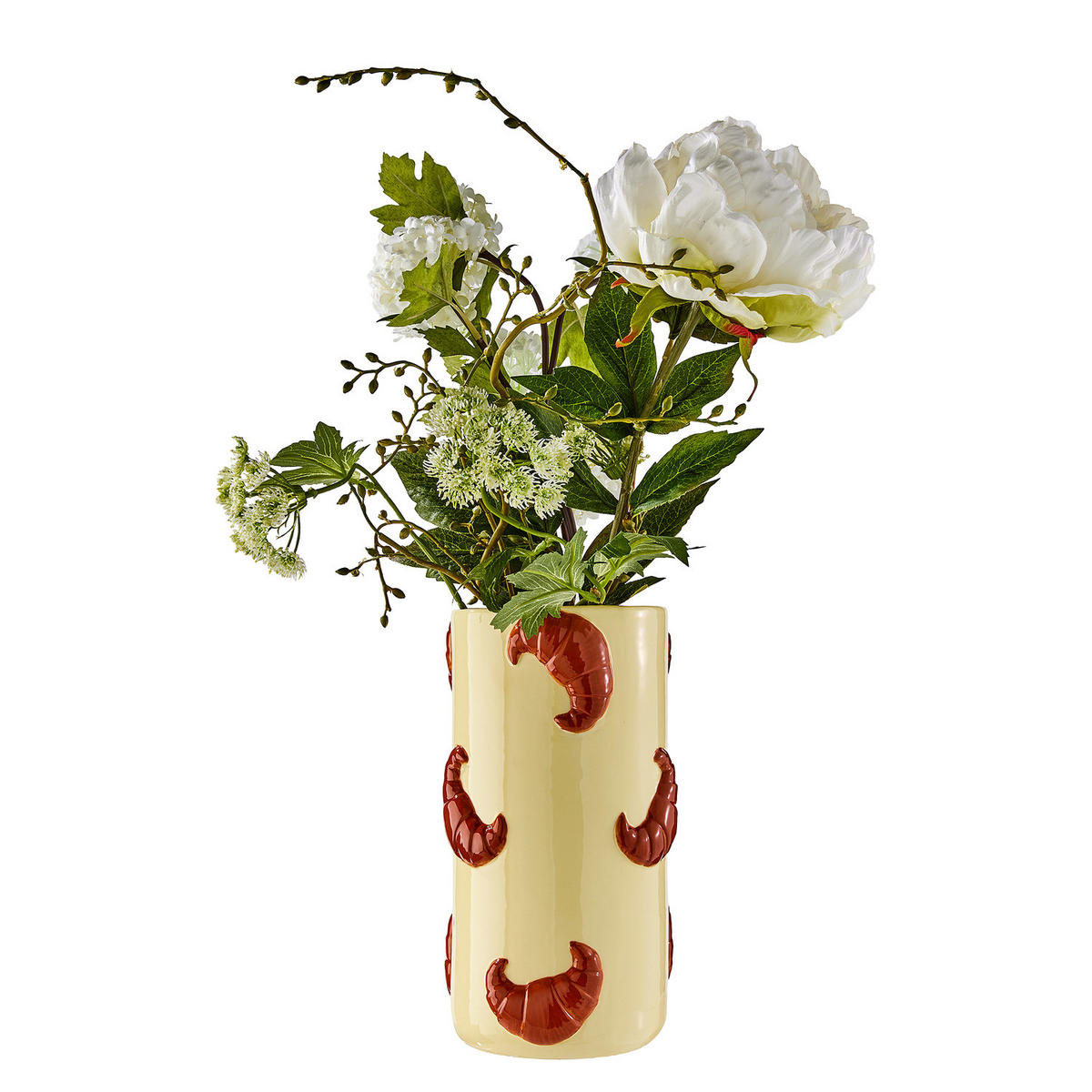 VASE CROISSANT 25 cm - Gelb, Stein (25cm) - Butlers