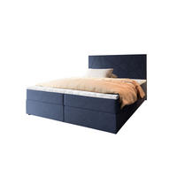 POSTEL BOXSPRING MADO 160x200 cm, s matrací a úložným prostorem, modrá - modrá, kompozitní dřevo/textil (160/200cm) - MASSENO