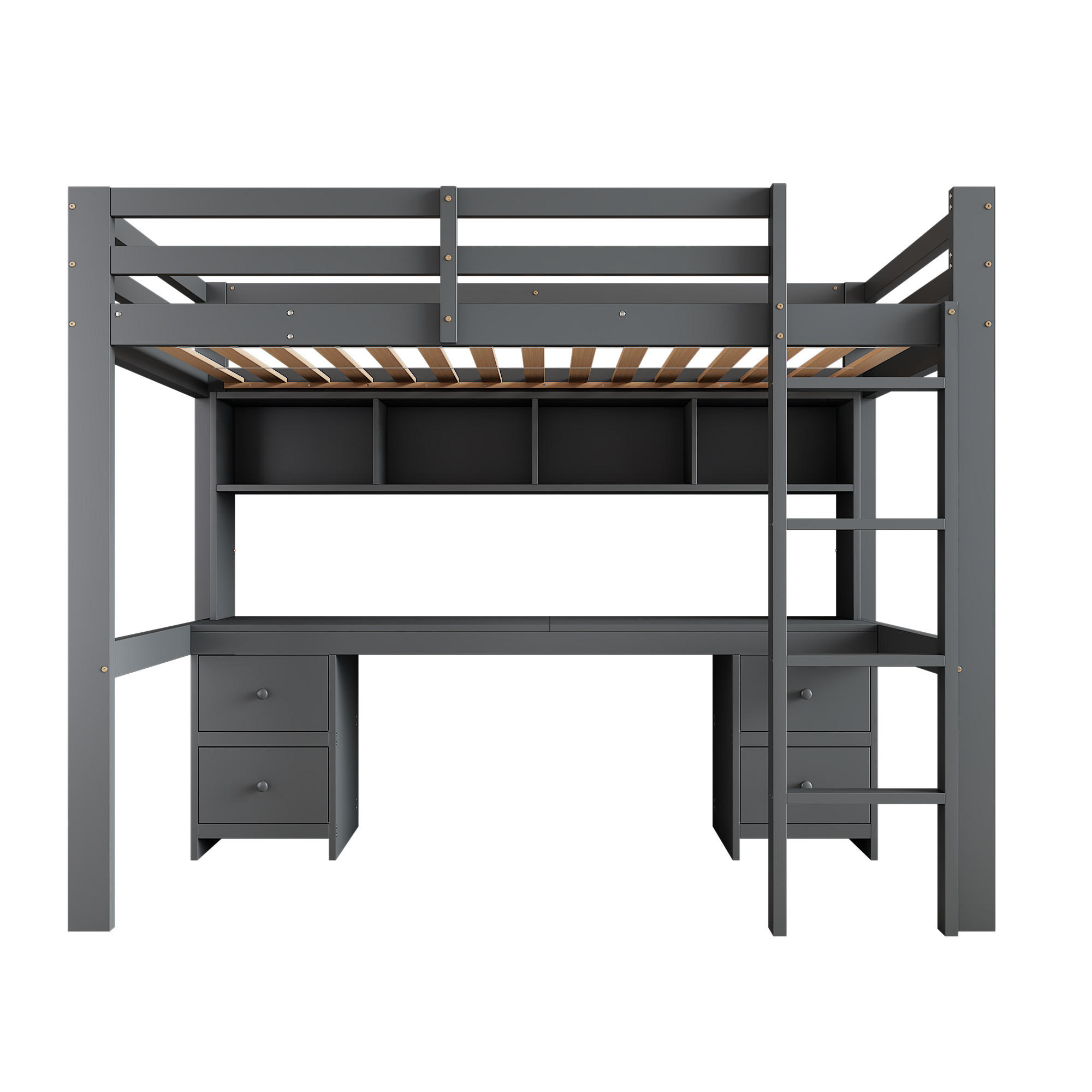 HOCHBETT 90/200 cm Grau - Grau, Holz - Raumix