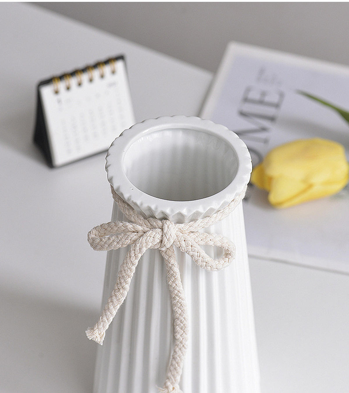 VASE 10,3 x 10,3 x 19,5 cm Keramik - Pink, Keramik (10.5cm) - LIBRATON