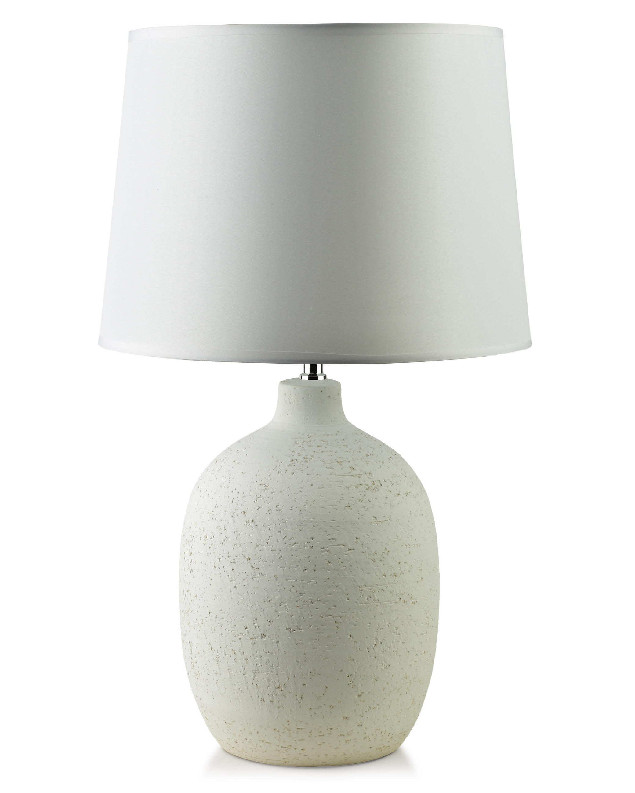 LAMPE mit Schirm 58x36cm - Beige, Keramik (36/36/58cm) - Mondex