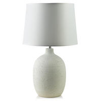 LAMPE mit Schirm 58x36cm - Beige, Keramik (36/36/58cm) - Mondex
