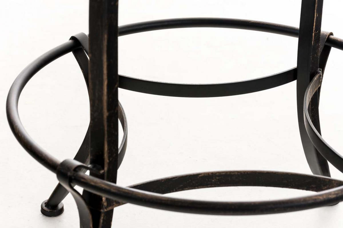 BARHOCKER Metall bronze - Bronzefarben, Textil/Metall (45/73/45cm) - CLP