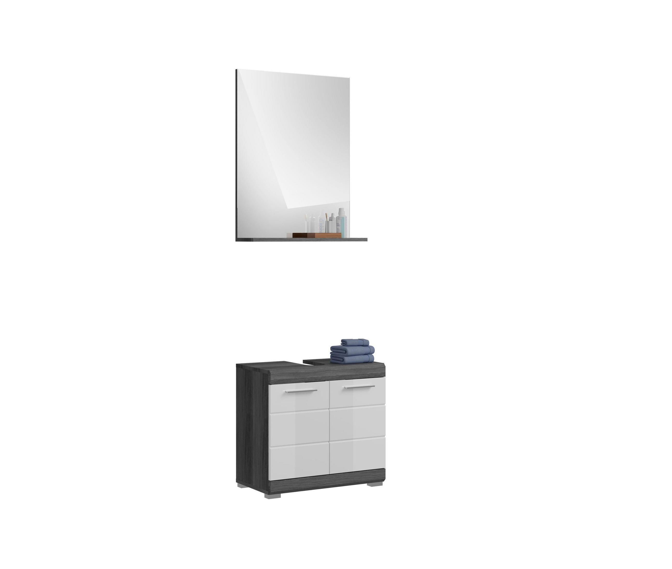 Homes & Jones Badezimmer Anthrazit 60x191x34 cm
