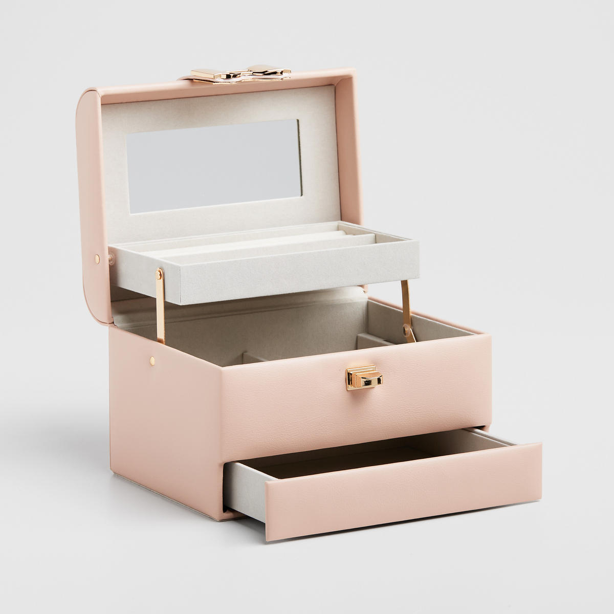 SCHMUCKKÄSTCHEN Margetis - Hellrosa, Kunststoff (15.8/13.5/20.3cm) - home&you