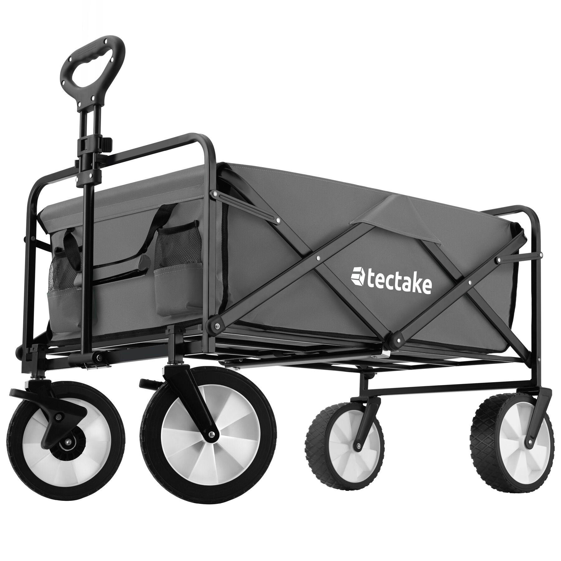 BOLLERWAGEN Leon, inklusive Tragetasche, Belastbarkeit 80 kg, grau - Grau, Kunststoff (53.5/101/91cm) - tectake