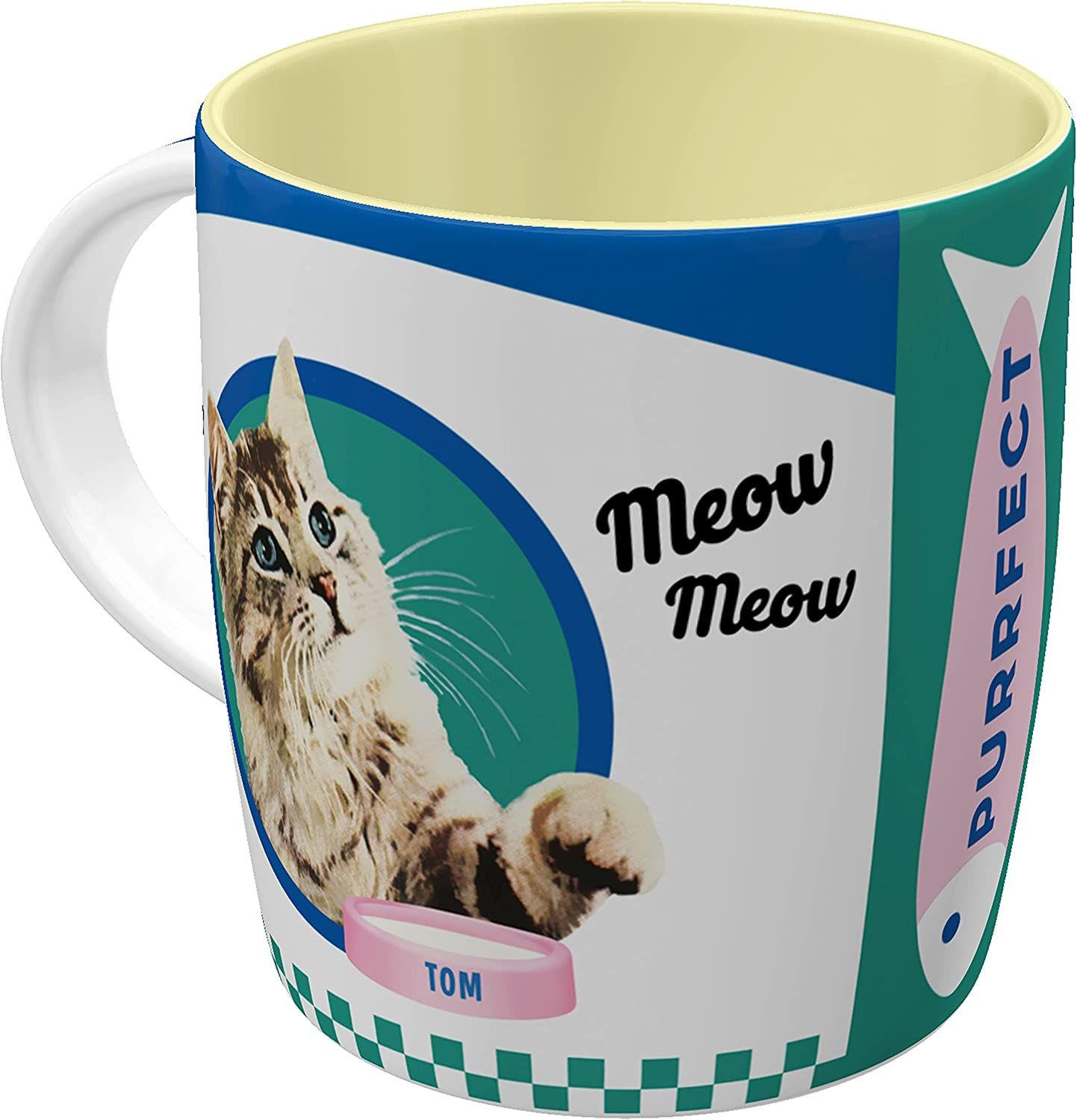 KAFFEETASSE 330 ml Animal Club Better Together Cats - Multicolor, Keramik (0.33L) - Nostalgic-Art