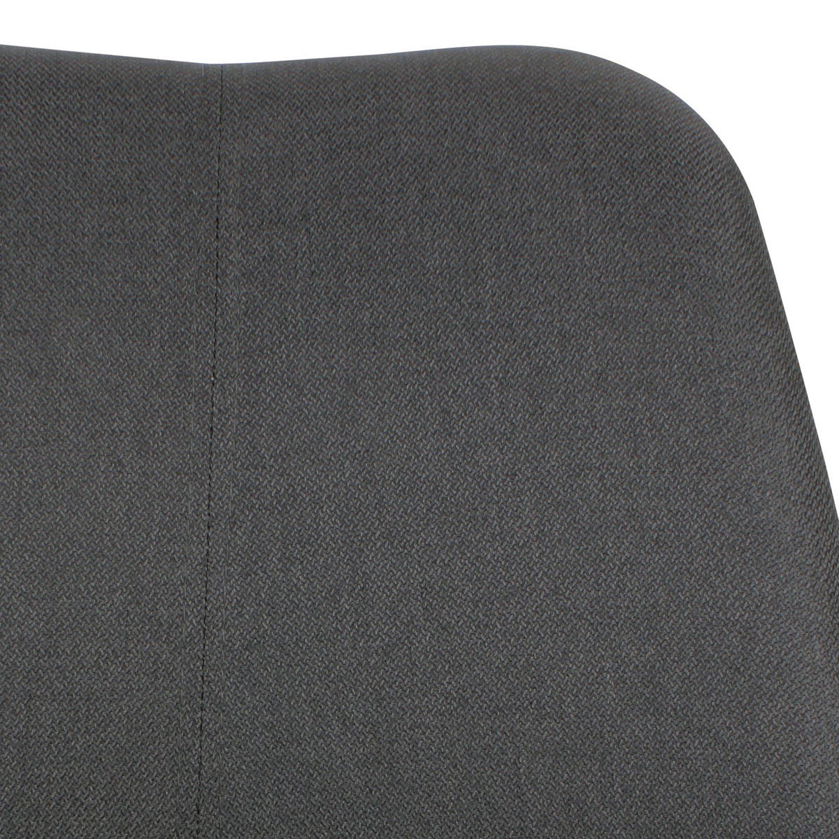 SCHALENSTUHL mit 360° Drehfunktion MESCHIO, Schwarz 65x65x94 cm - Silberfarben/Schwarz, Textil/Metall (65/94/65cm) - KADIMA DESIGN