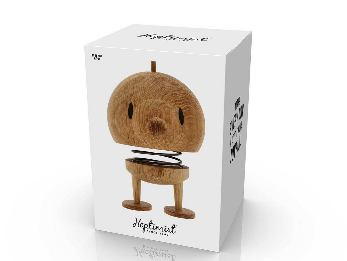 DEKOFIGUR OAK Bumble XL eiche 23 cm - Eichefarben, Holz (15/23/15cm) - Hoptimist