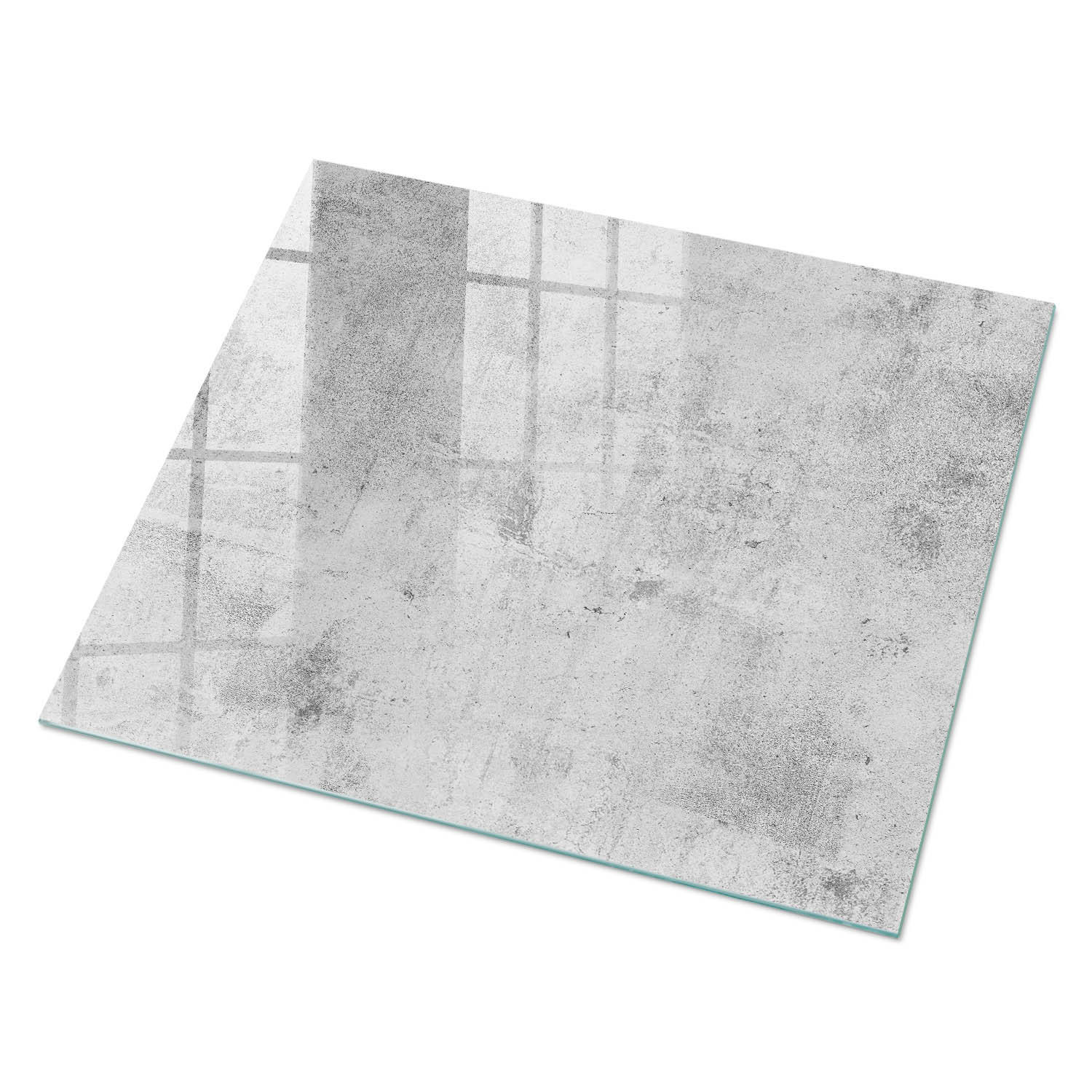 GLASPLATTE 80x60 cm – Betonmuster - Beige, Glas (0.4/80/60cm) - ArtPrintCave