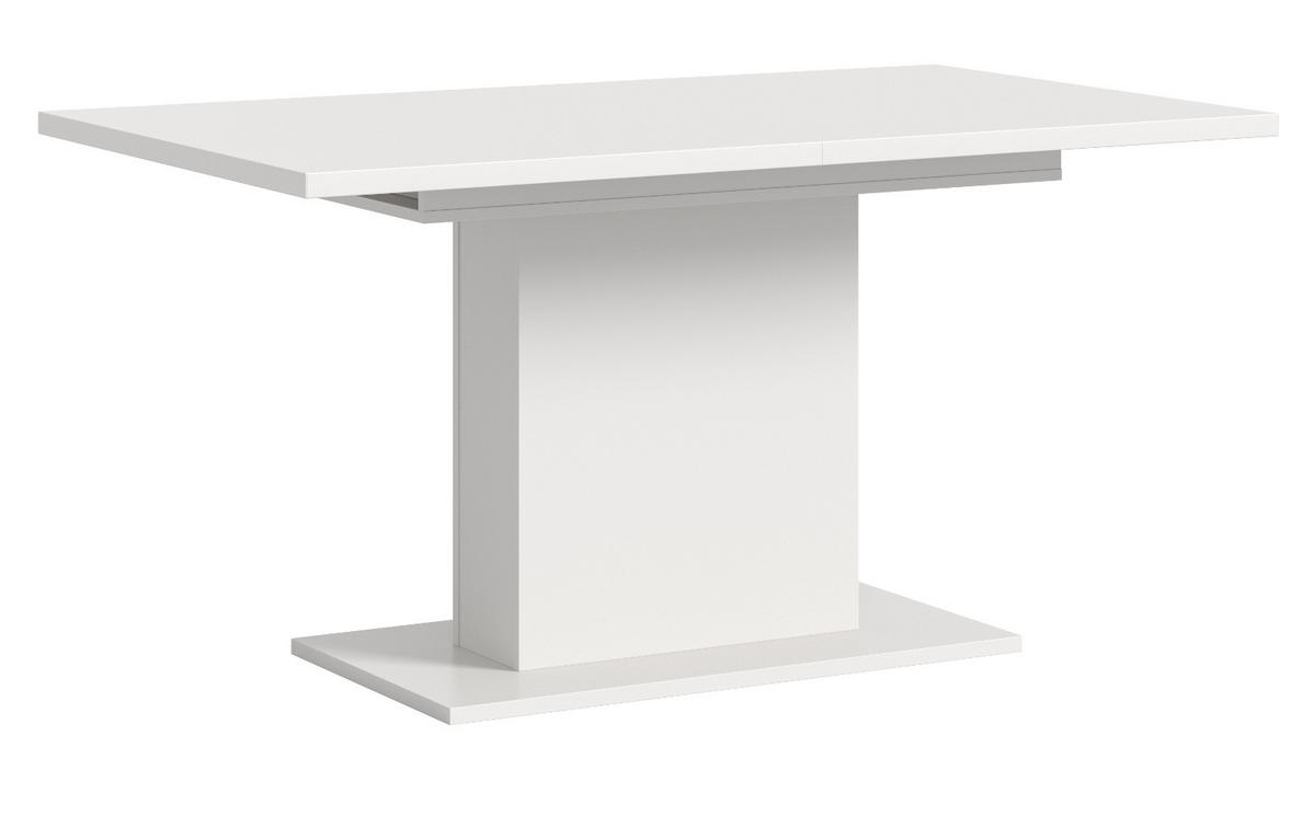 ESSTISCH weiß, Küchentisch ausziehbar 150 - 190 cm - Weiß, Holzwerkstoff/Metall (150/90/76cm) - Inn.Furn