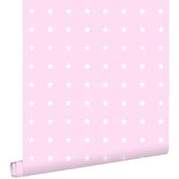 TAPETE Sterne 53 cm x 10.05 m - Pink, Papier (53/0.1cm) - ESTAhome