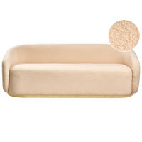POHOVKA 2-místná Bouclé Béžová Sipo - béžová, textil (206/74/75cm) - Beliani
