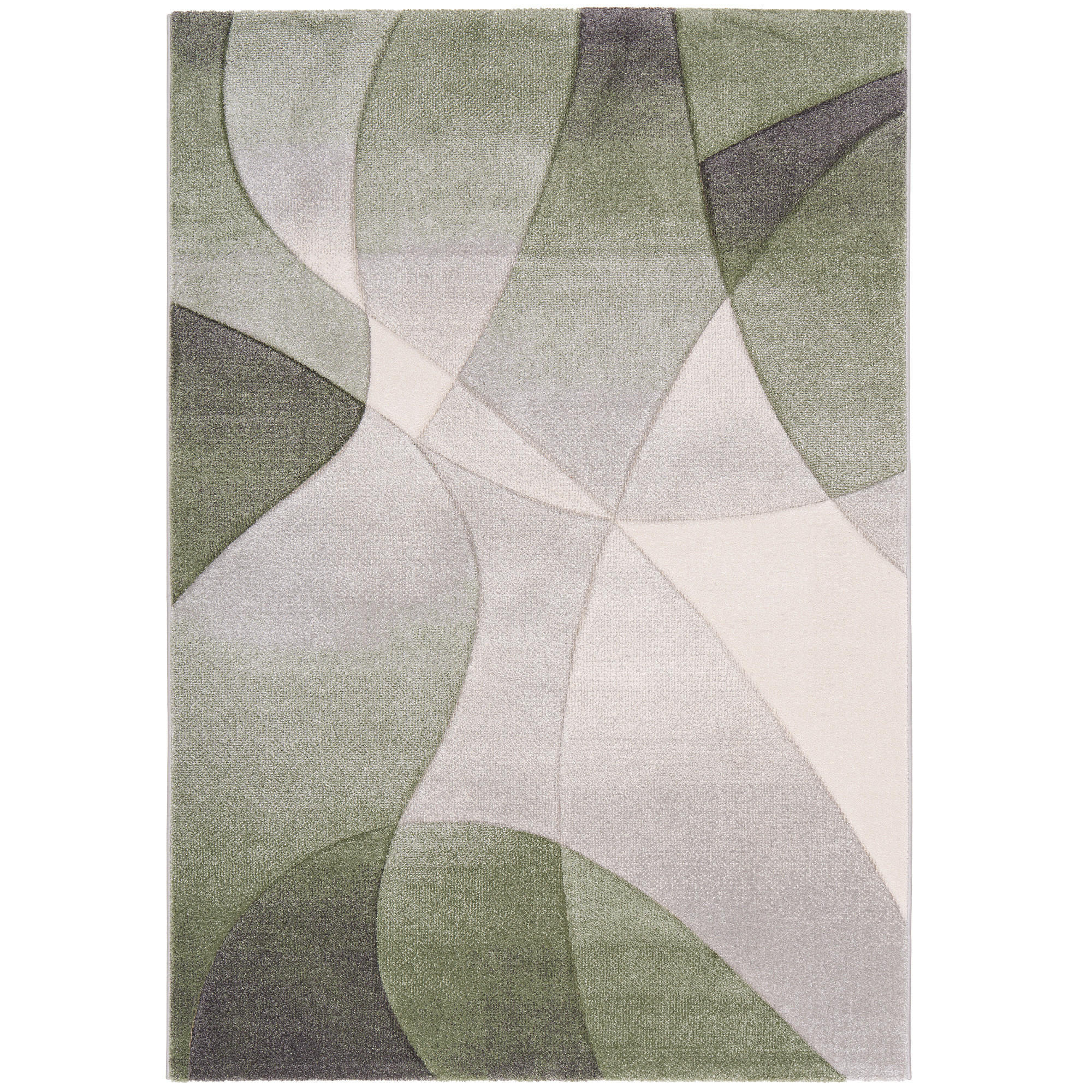 DESIGNER TEPPICH MAUI MODERN - Grün, Textil (140/200cm) - Pergamon