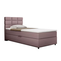 BOXBETT Reve 100 x 200 cm mit Bettkasten und Lattenrost ohne matratze - rosa - Rosa, Holz (100/200cm) - Homesy