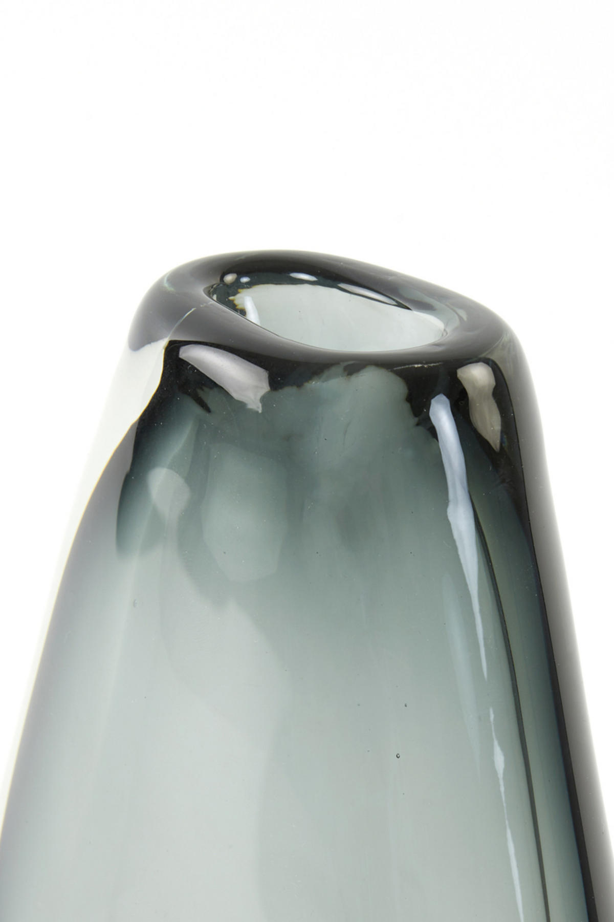 VASE Calla Grau 17/8/31,5 cm - Grau, Glas (31.5cm) - Light & Living