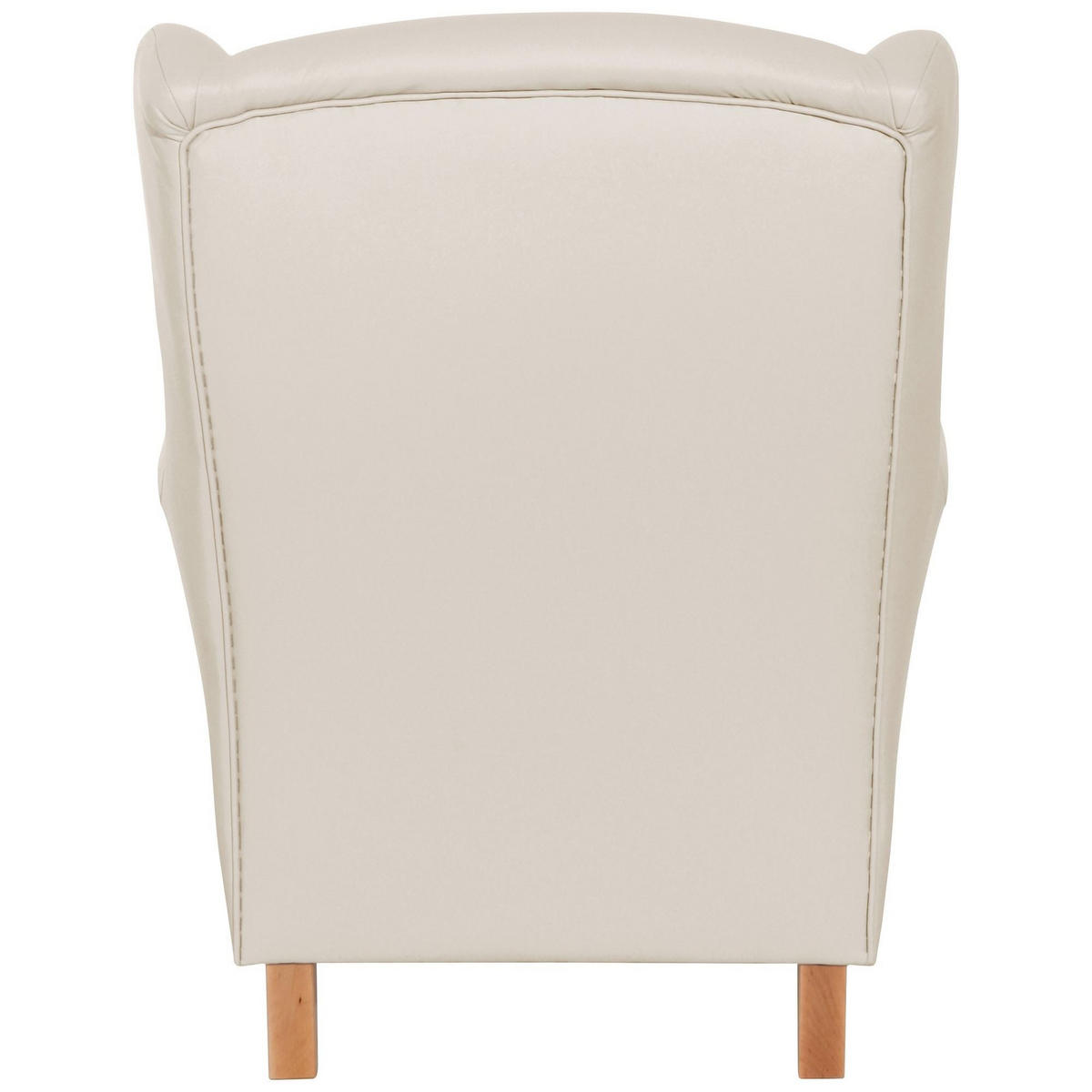 OHRENSESSEL Karlen Bezug Kunstleder Buche natur / beige - Beige/Buchefarben, Kunststoff (86/103/77cm) - 58aufmkessel