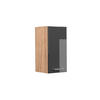 HÄNGESCHRANK R-Line Anthrazit Hochglanz 30 cm - Honigeiche/Schwarz Hochglanz, Holzwerkstoff (30/60/31cm) - Vicco