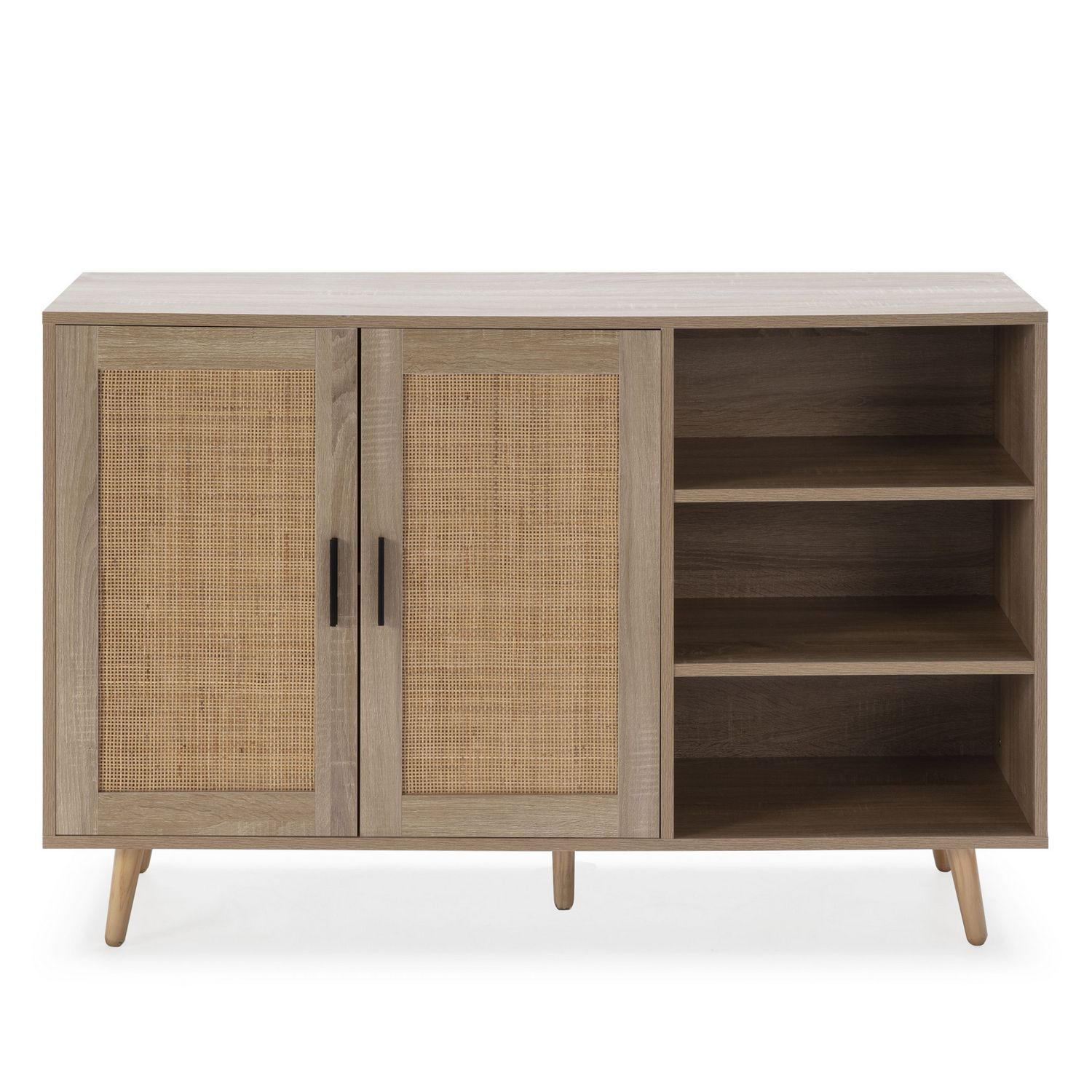 SIDEBOARD Dalia 2 Türen 3 Fächern Eichenfarbe - Honigeiche, Holzwerkstoff (120/76/38cm)